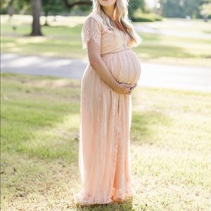 Pink lace dress size medium